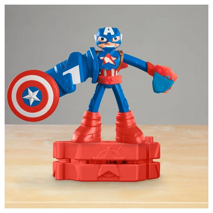 Hasbro Play-Doh Marvel Captain America Stamping Shield Action Figure (10.16 cm)