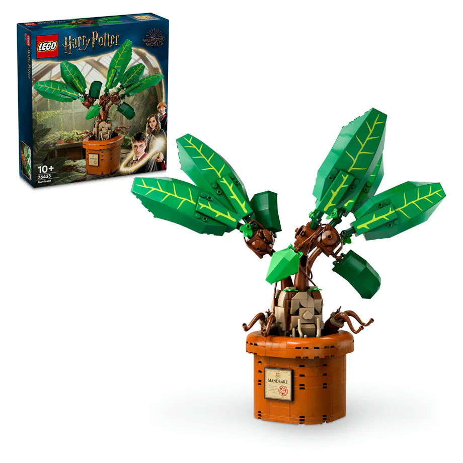 LEGO Harry Potter Mandrake Plant Toy, Magical Gift 76433 Building Toy Set (579 Pieces)