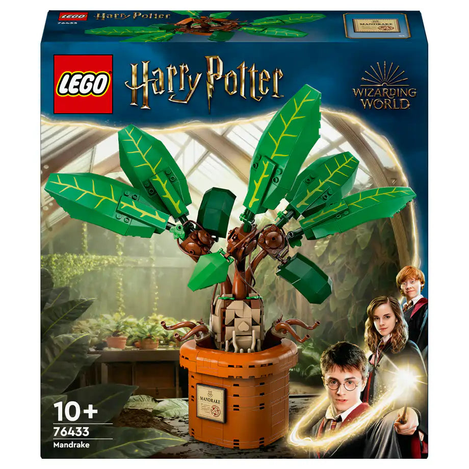 LEGO Harry Potter Mandrake Plant Toy, Magical Gift 76433 Building Toy Set (579 Pieces)