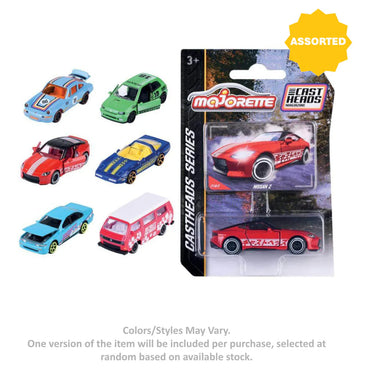 Majorette Cast Heads Series Premium Die-Cast Car (1:64, Assorted)