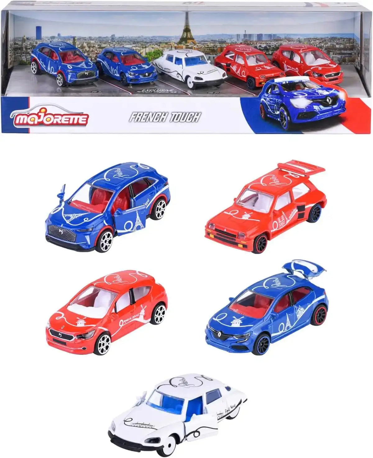 Majorette French Touch Die-Cast Car Gift Pack (1:64, Pack of 5)