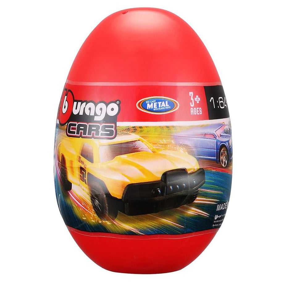 Bburago Metal Die-cast Car Egg Capsule (1:64, Assorted)
