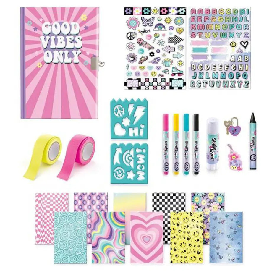 Style 4Ever Scrapbooking Secret Notebook Activity Kit (125 Accessories)