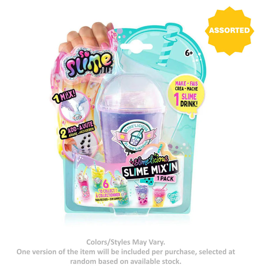So Slime DIY Slimelicious Slime Drinks Mix’in Activity Kit (Assorted)