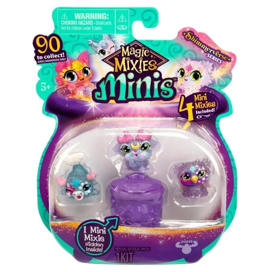 Moose Toys Magic Mixies Minis Shimmerverse Series Mini Figures 4-Pack (Assorted)