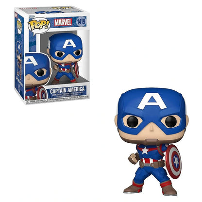 Funko POP! Marvel Captain America (Marvel New Classics) Vinyl Bobblehead (9.3 cm)