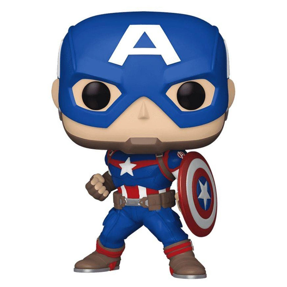 Funko POP! Marvel Captain America (Marvel New Classics) Vinyl Bobblehead (9.3 cm)