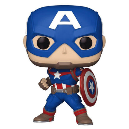 Funko POP! Marvel Captain America (Marvel New Classics) Vinyl Bobblehead (9.3 cm)