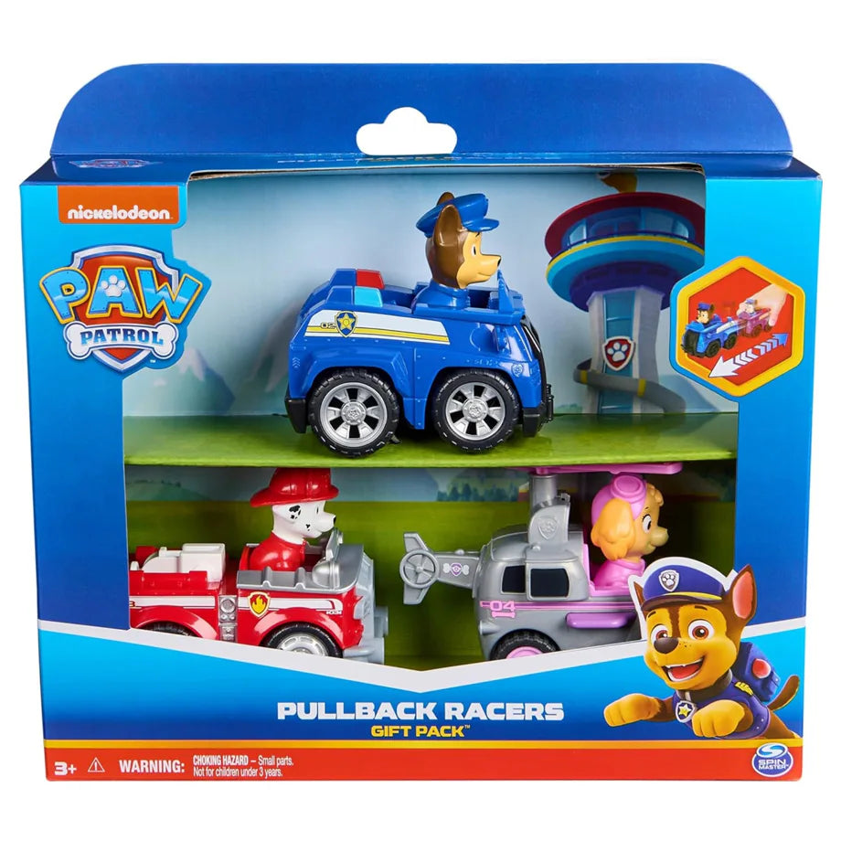 PAW Patrol Deluxe Rescue Racers Toy Cars (Set of 3)