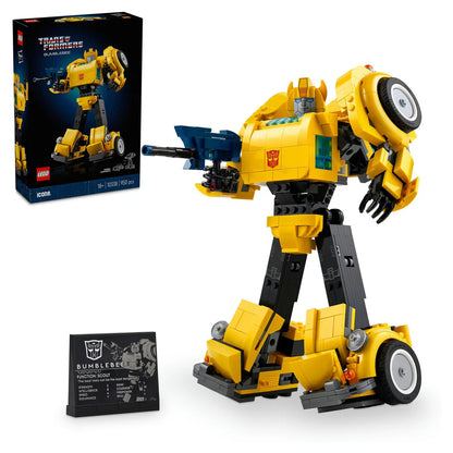 LEGO Icons Transformers Bumblebee Building Toy Set (950 Pieces)