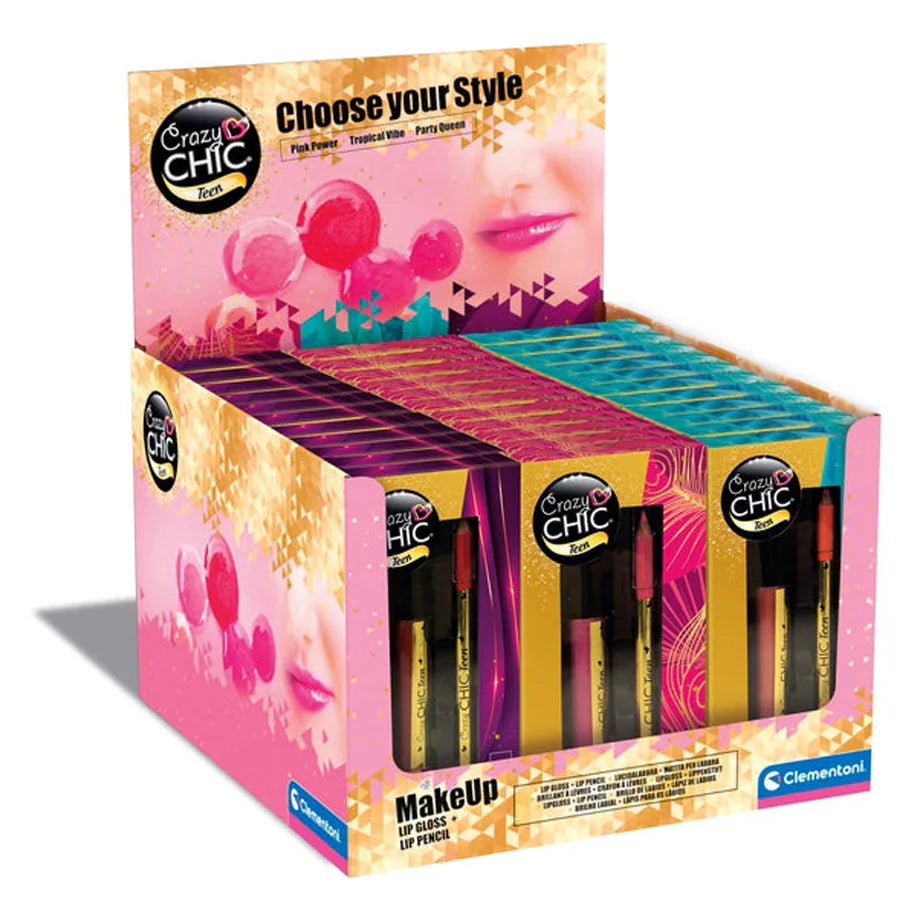 Clementoni Crazy Chic Lip Gloss & Liner Set (Assorted)