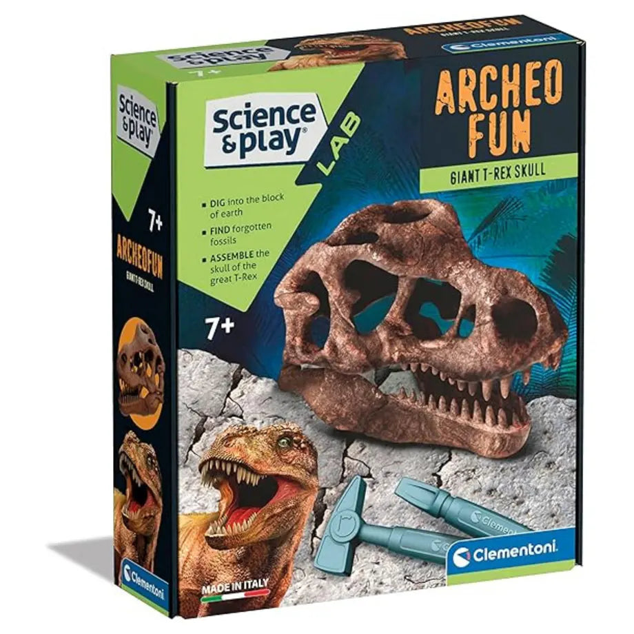 Clementoni Science & Play Lab Giant Skull T Rex Kit (4 Pieces)