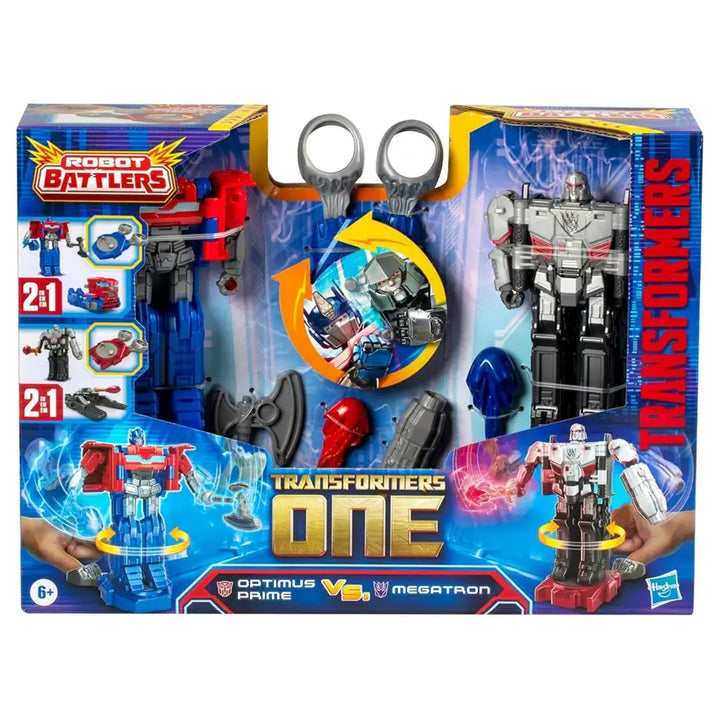 Hasbro Transformers One Robot Battlers Optimus Prime & Megatron Action Figure 2-Pack
