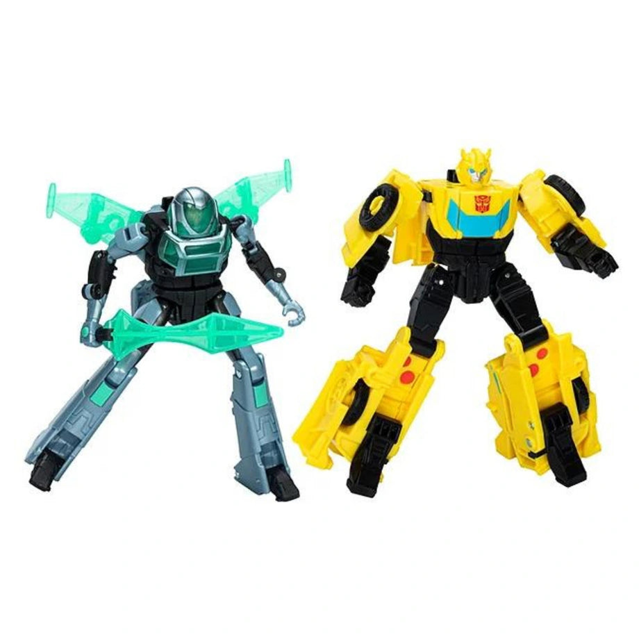 Hasbro Transformers EarthSpark Cyber-Combiner Bumblebee & Mo Malto Robot Action Figures