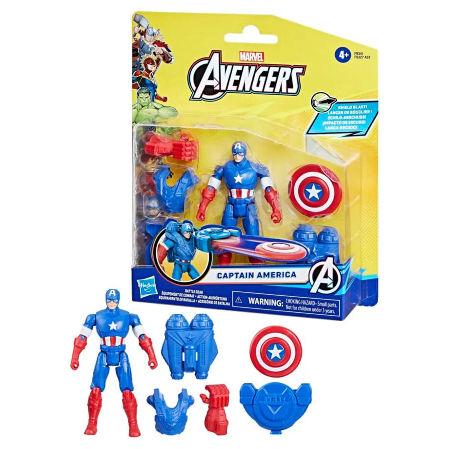 Hasbro Marvel Avengers Epic Hero Battle Gear Captain America Action Figure