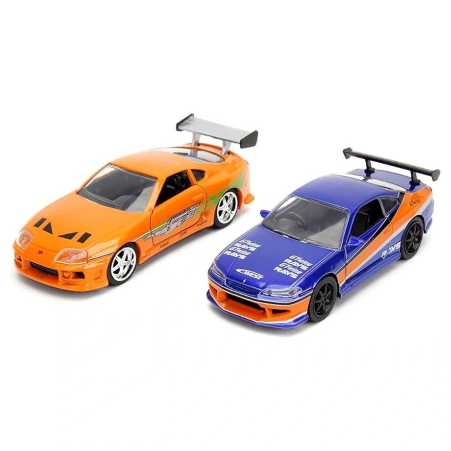 Jada Fast & Furious Twin Pack – Nissan Silvia S15 & Brian’s Toyota Supra (1:32)