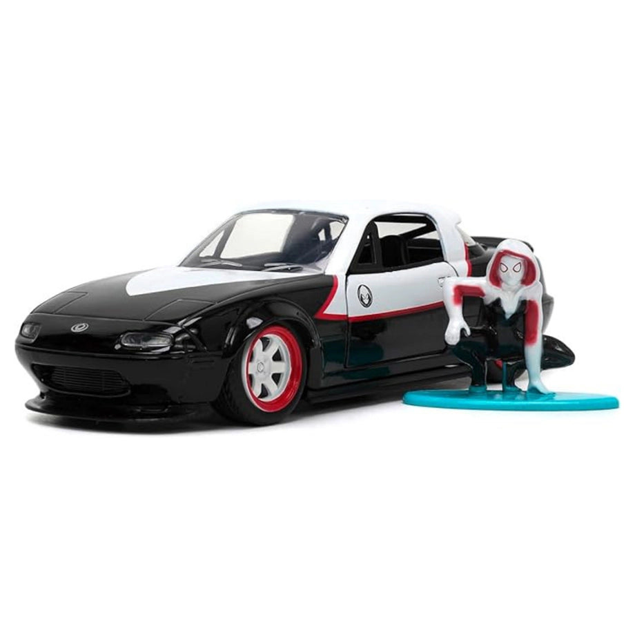 Jada Marvel Mazda Miata Car  & Ghost Spider Figure(1:32)