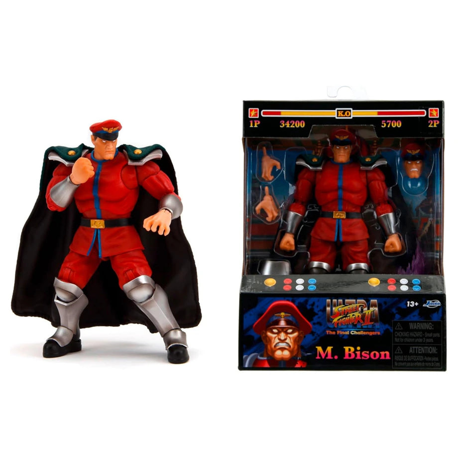 Jada Street Fighter 2 M. Bison Articulated Figure