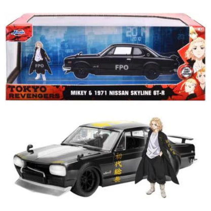 Jada Tokyo Revengers Nissan Skyline GT-R Car and Majiro Sano Figure