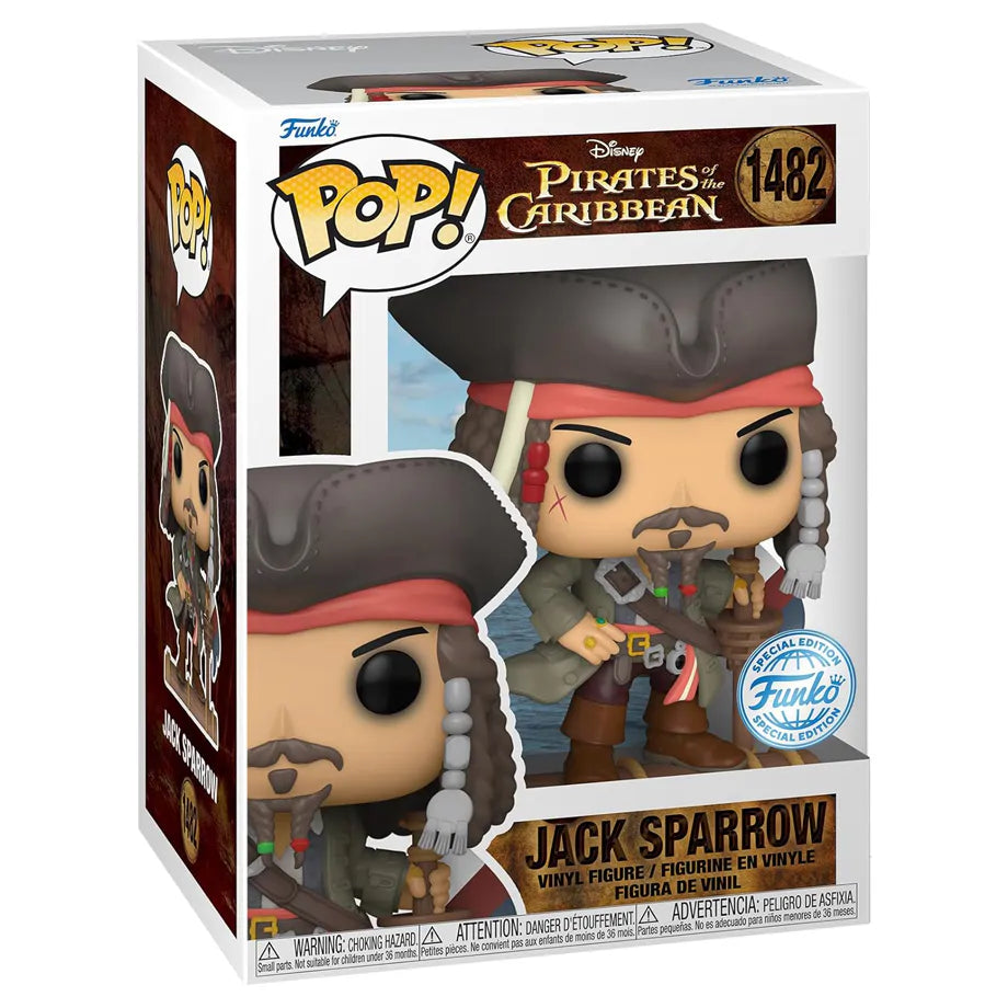 Pop! Disney Pirates Of The Caribbean Jack Sparrow Vinyl Figure (9.5 Cm)