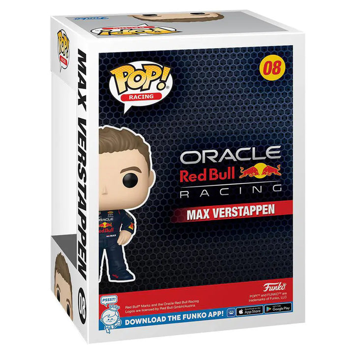Funko POP! Racing Oracle Red Bull Racing Max Verstappen with Helmet Vinyl Figure (10.28 cm)