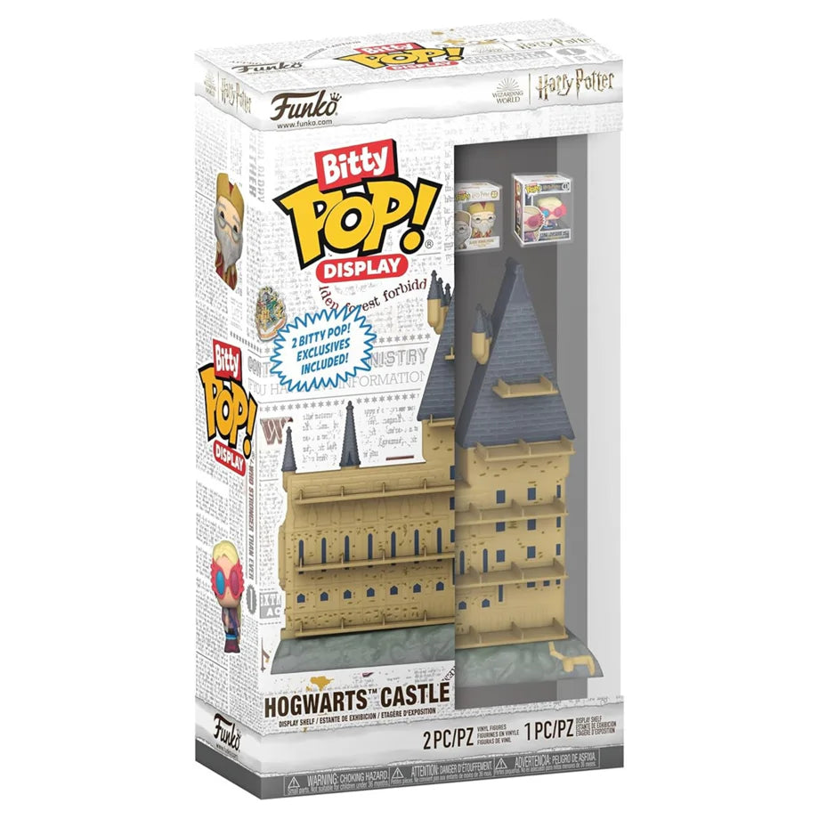 Bitty POP! Harry Potter Hogwarts Castle Display Shelf  with 2 Vinyl Figures Set