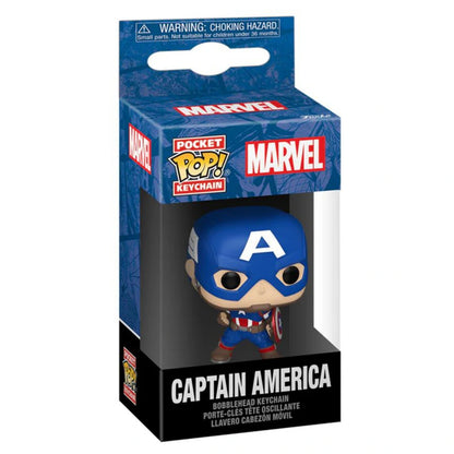 Pocket POP! Marvel New Classics Captain America Keychain (10.02 cm)