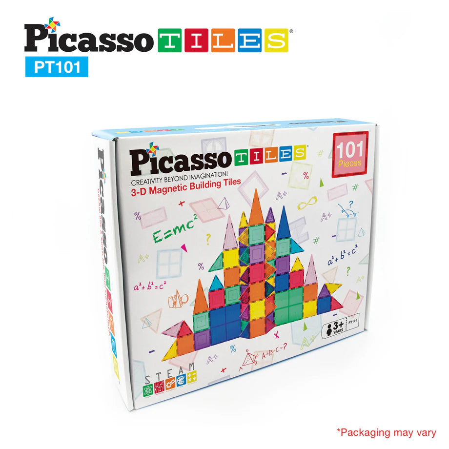 PicassoTiles Classic Magnetic Building Blocks Set ( 101 Pieces )