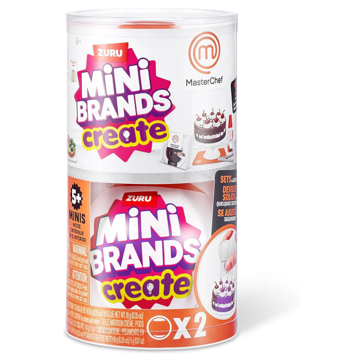 Mini Brands Master Chef Series 1 Collect and Create 11 MasterChef Dishes DIY Resin Play Non-Edible Collectible (Assorted)