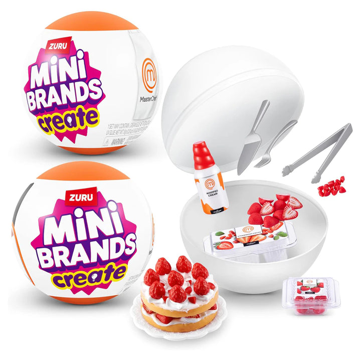 Mini Brands Master Chef Series 1 Collect and Create 11 MasterChef Dishes DIY Resin Play Non-Edible Collectible (Assorted)