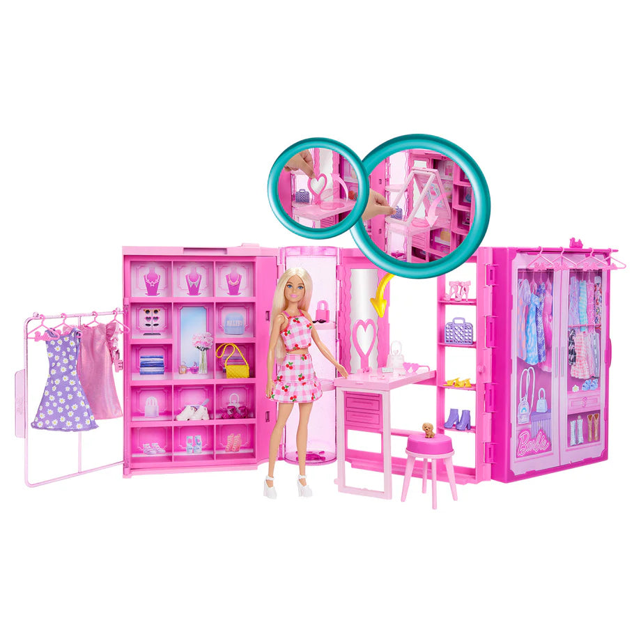 Barbie Dream Closet 3.0 Doll Playset with Doll & Accessories