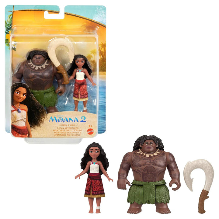 Disney Moana 2 Moana & Maui Ocean Adventures Doll Set (Pack of 2)