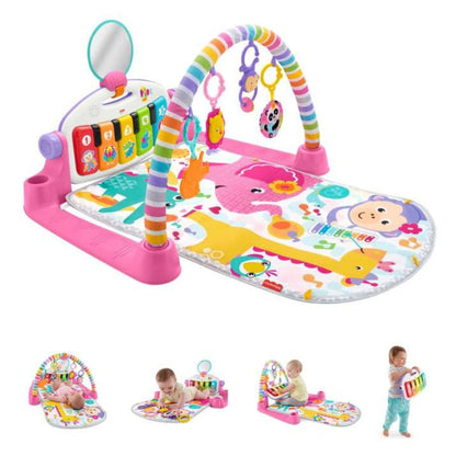 Fisher-Price Glow and Grow Kick & Play Piano Gym Baby Playmat (Pink)