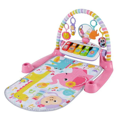 Fisher-Price Glow and Grow Kick & Play Piano Gym Baby Playmat (Pink)