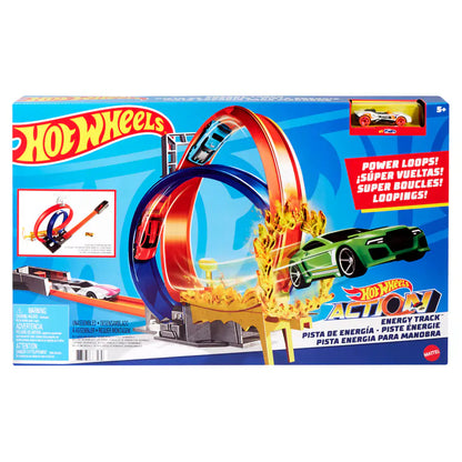 Hot Wheels Action Energy Track with Die-cast Car