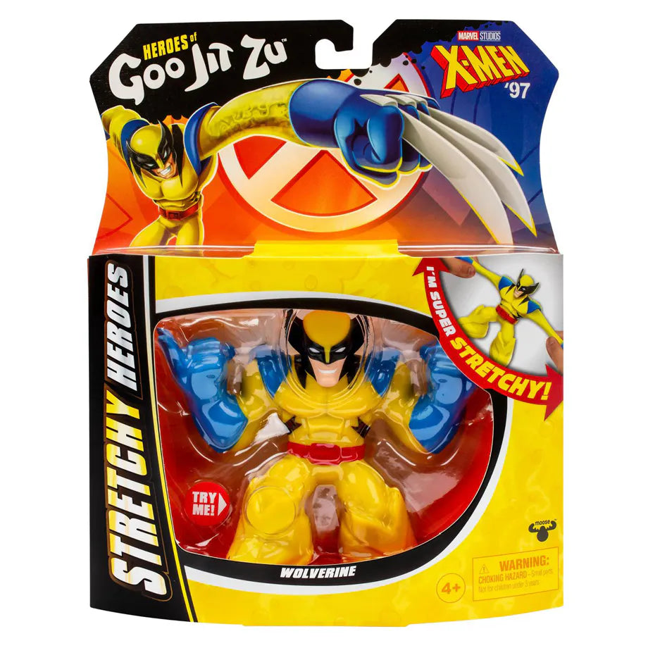 Heroes of Goo Jit Zu Stretchy Heroes Marvel Studios X-Men '97 Wolverine Figure
