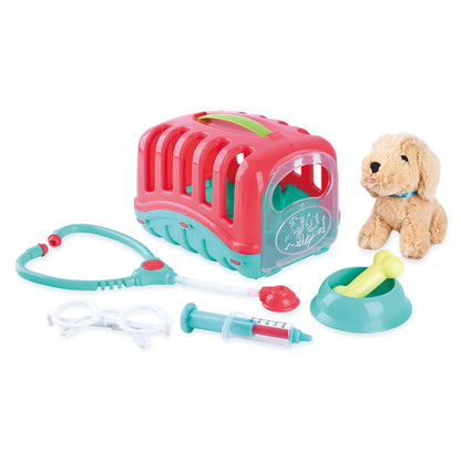 Playgo Pet Vet Care Carrier and Plush Puppy Toy Set