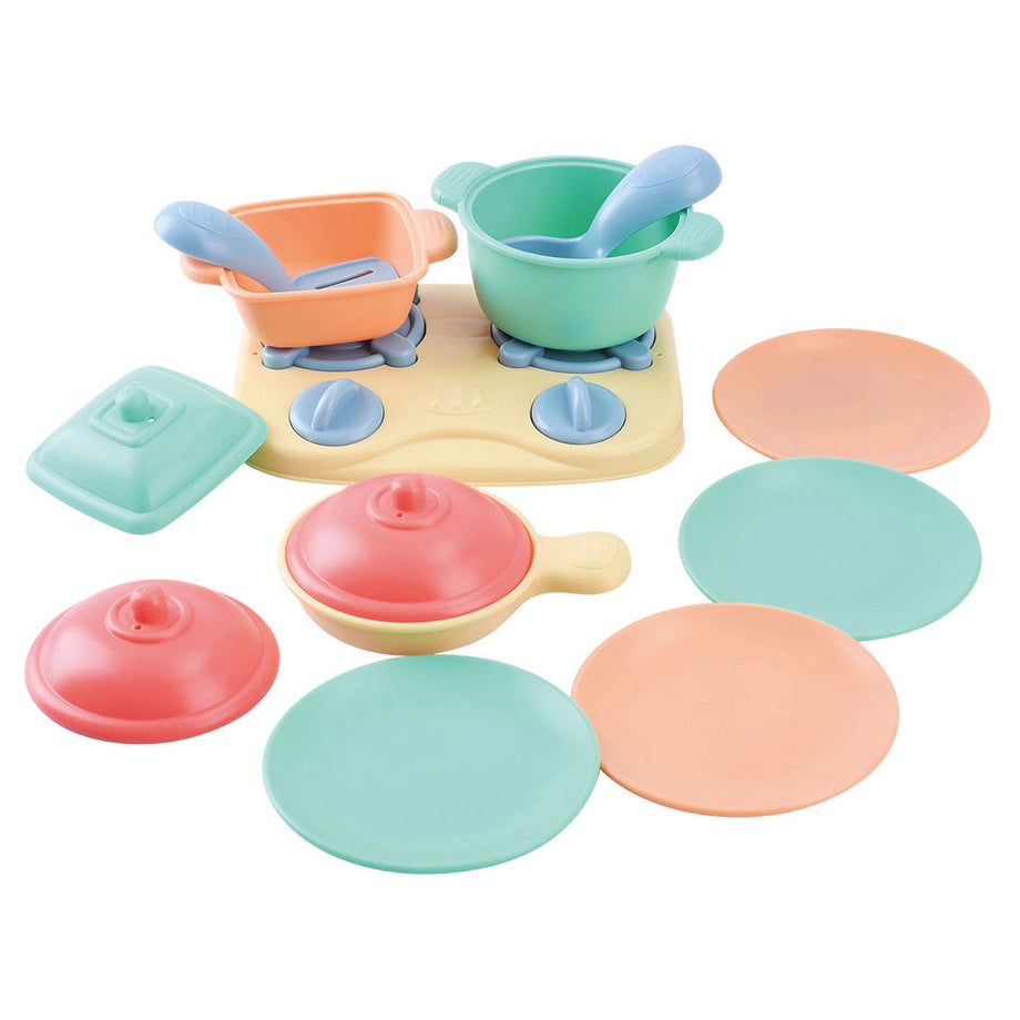 Playgo Play Tabletop Stove with Accessories Play Set, 13 pieces.