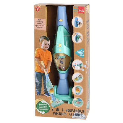 Playgo 2in1 Cordless Vacuum Cleaner with Light and Sound Toy Vacuum Cleaner