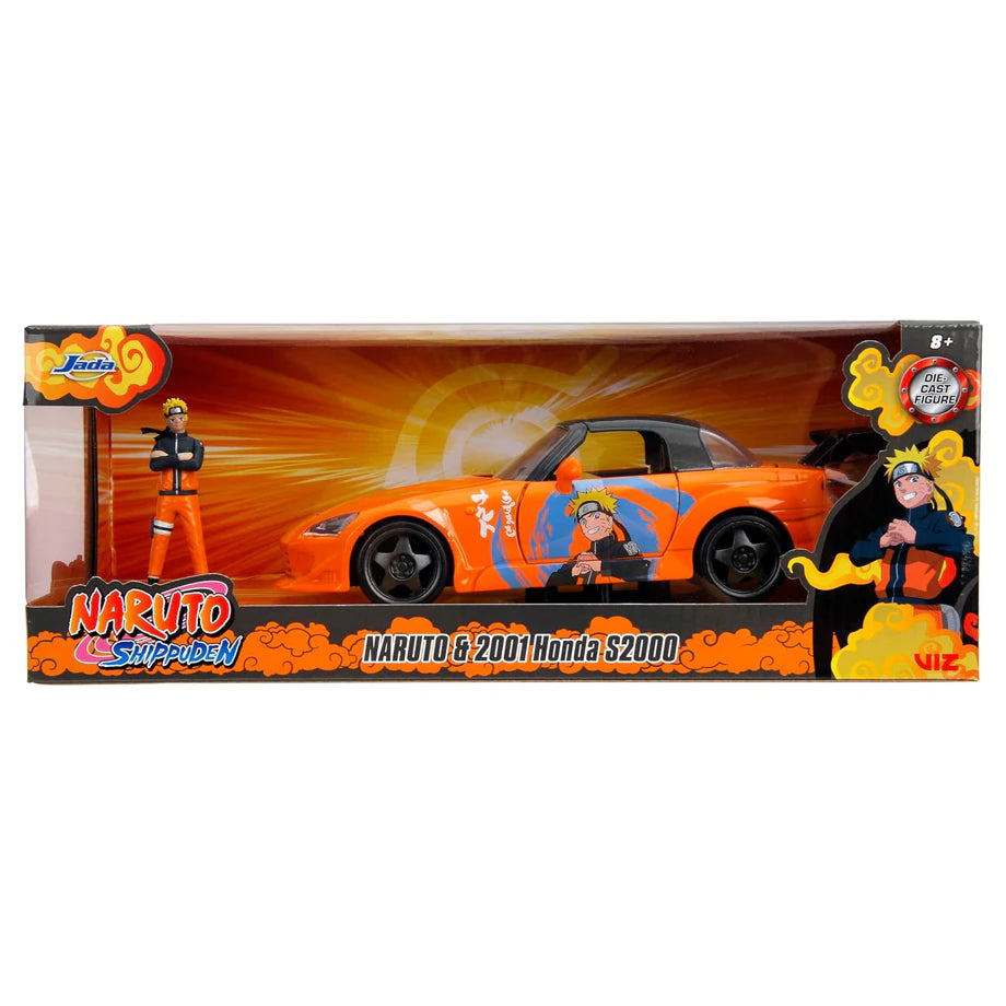 Jada Naruto Honda S2000 Die-Cast Car with Naruto Figure Toy Set