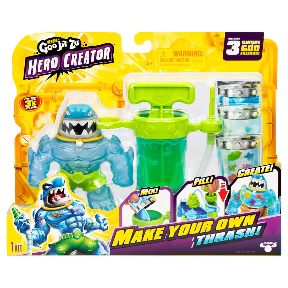 Heroes of Go Jit Zu Hero Creator Make Your Own Pack Thrash Toy Figure