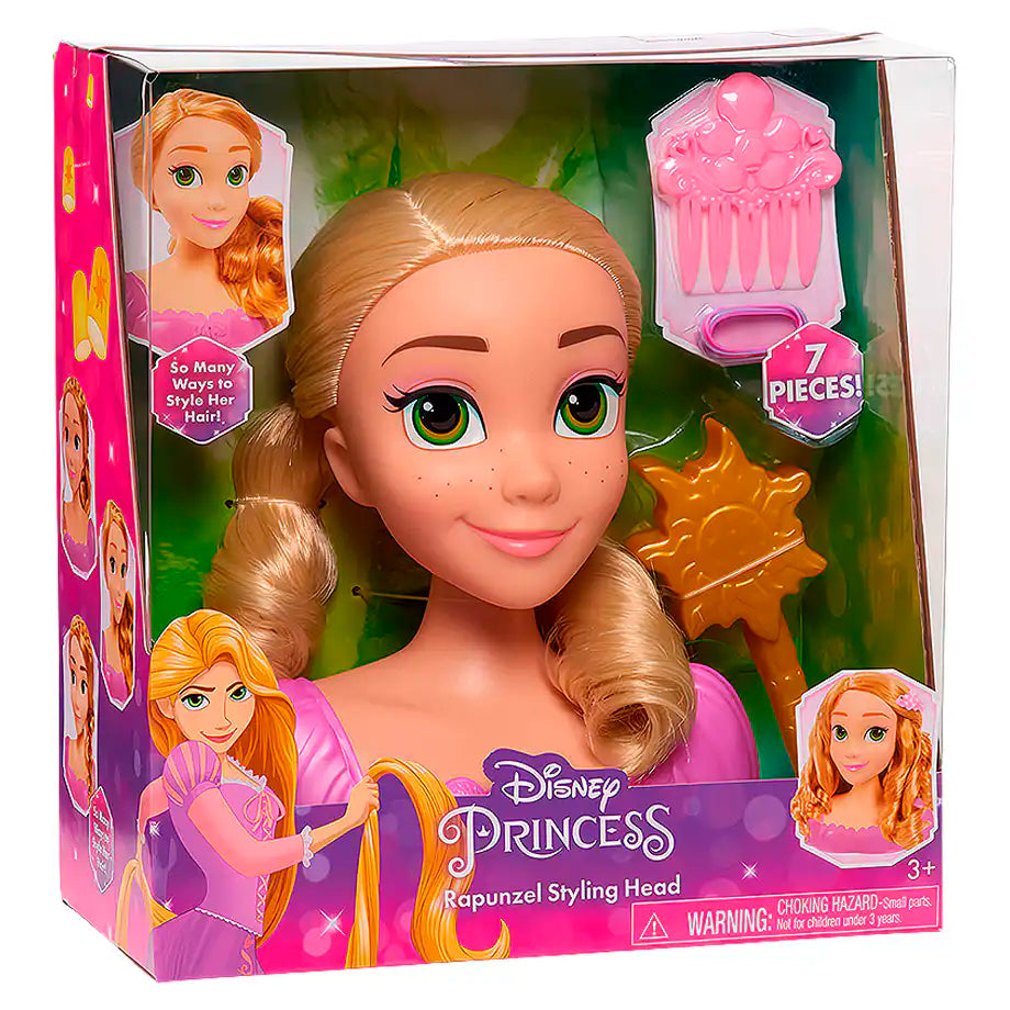 Disney Princess Rapunzel Styling Head Doll Playset (7 Pieces)