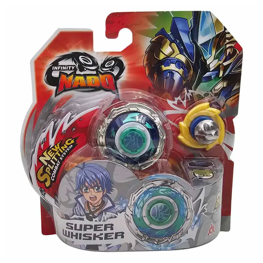 Infinity Nado Standard Series Super Whisker Spinning Top with Launcher Set