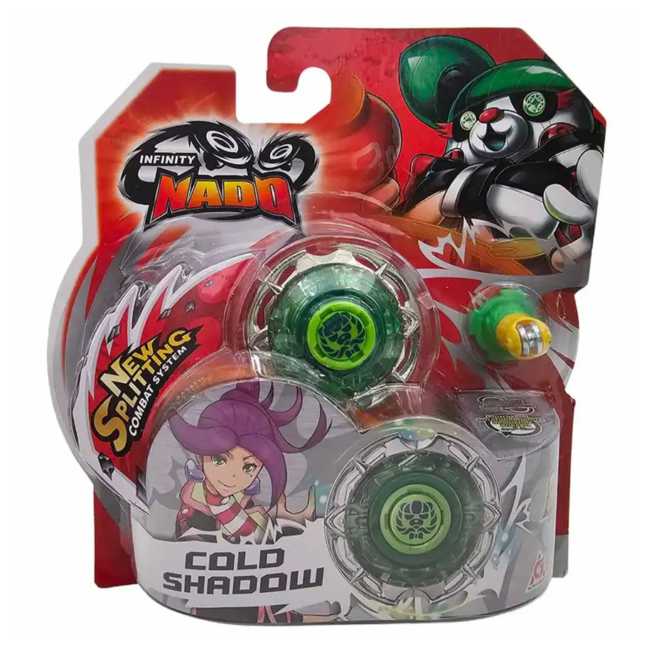 Infinity Nado Standard Series Cold Shadow Spinning Top with Launcher Set