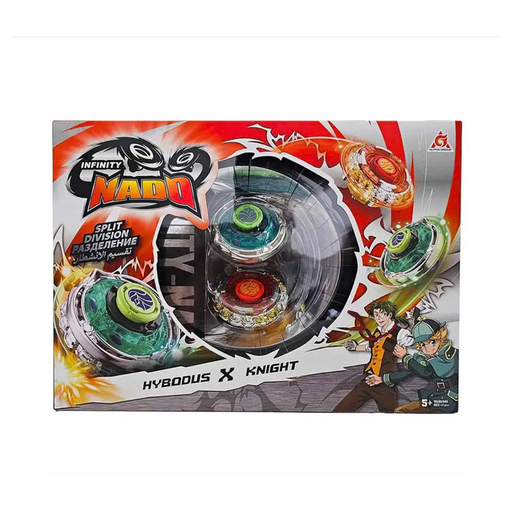 Infinity Nado Split Series Hybodus & Knight Spinning Tops Set