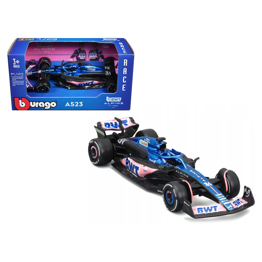 Bburago F1 2023 Bwt Alpine A523  Esteban Ocon Die-Cast Car