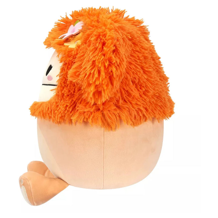 Squishmallows Shasta Light Orange Bigfoot with Flower Pin Plush Toy