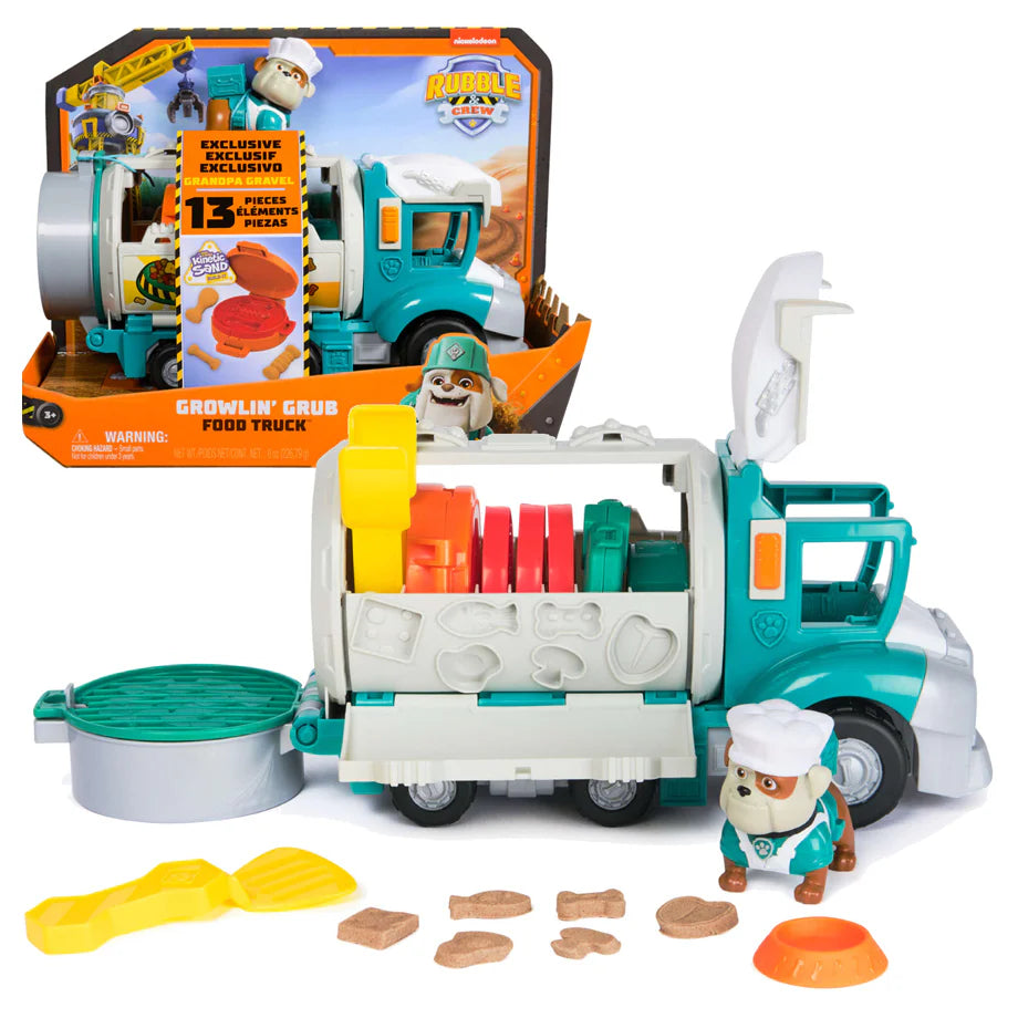 Rubble & Crew Grandpa Gravel Construction Truck with Kinetic Sand and Accessories