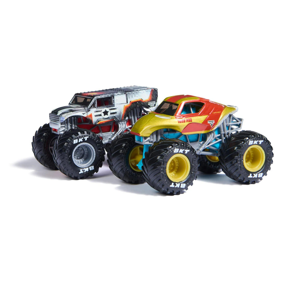 Monster Jam Marvel Iron Man Vs. War Machine Monster Trucks