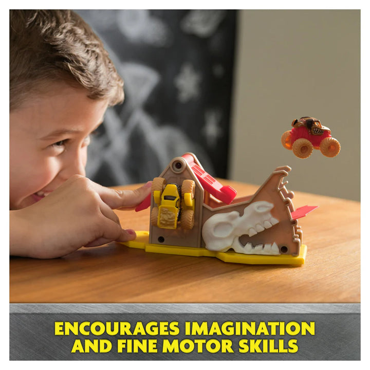 Monster Jam Mini Jams Earthshaker Boneyard Blaster Playset